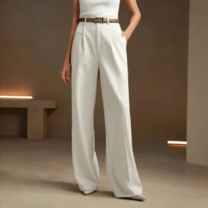 Pantalones de traje blancos para mujer