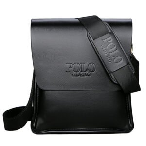 Bolso de hombro Polo, bolso vertical de cuero, bolso cruzado