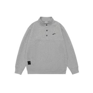 Chaqueta sudadera con sudadera de cuello redondo y cuello redondo