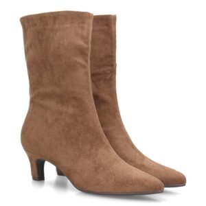 Botas de media caña para mujer con acabado efecto suave y diseño elegante